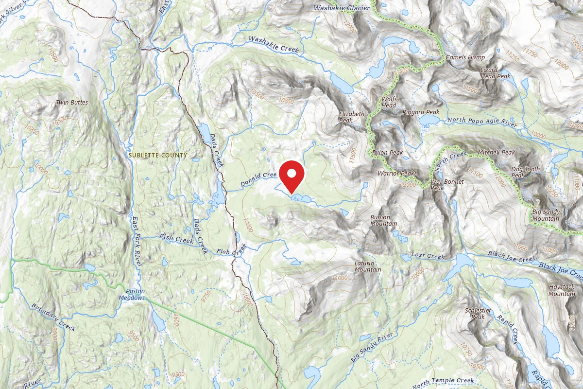 Dispersed Site near 42.7584, -109.2642