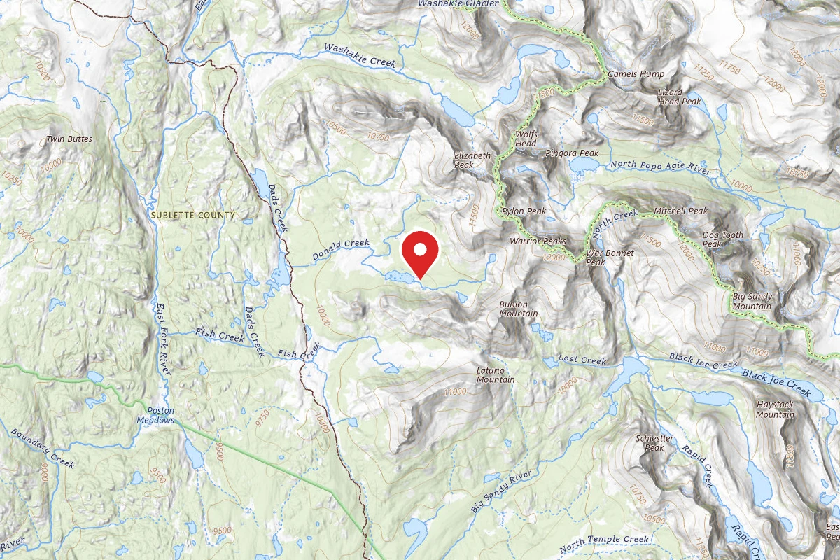 Dispersed Site near 42.7569, -109.2558
