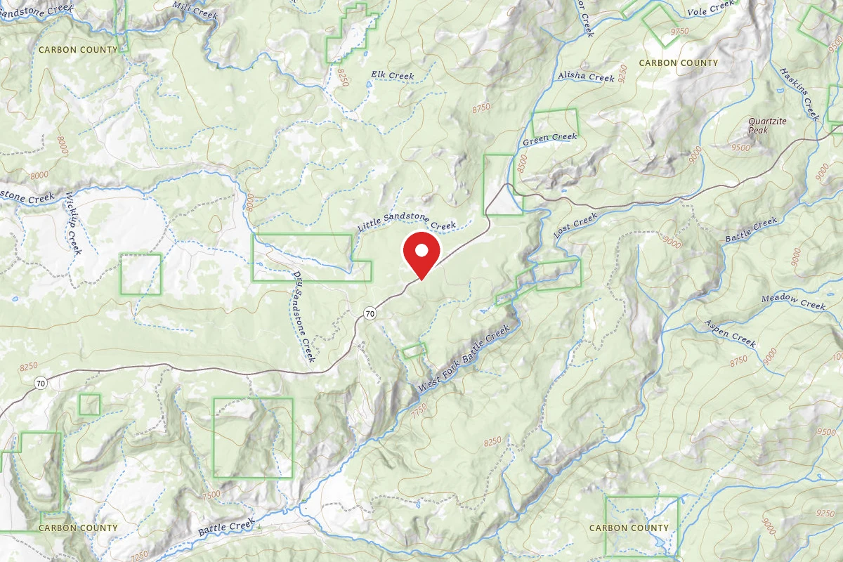 Dispersed Site near 41.1255, -107.1426