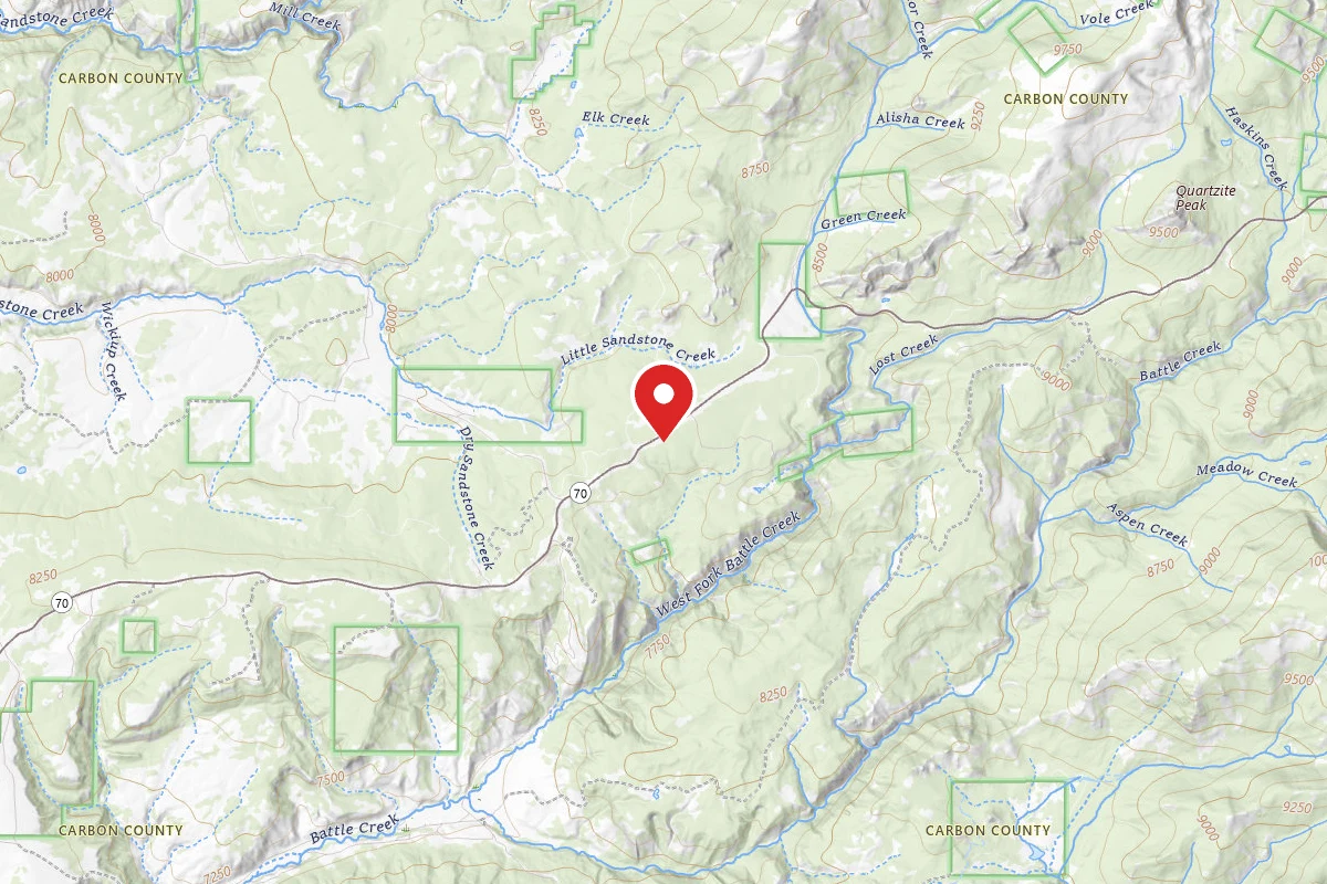 Dispersed Site near 41.1255, -107.1423