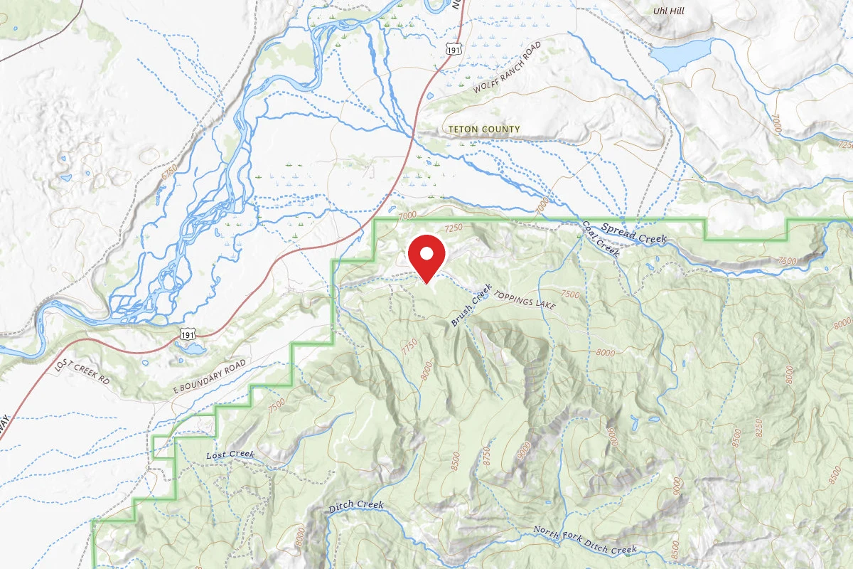 Dispersed Site near 43.7654, -110.5350