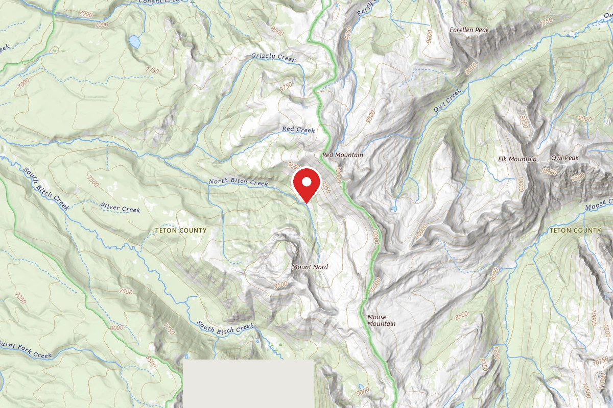Dispersed Site near 43.9672, -110.8765