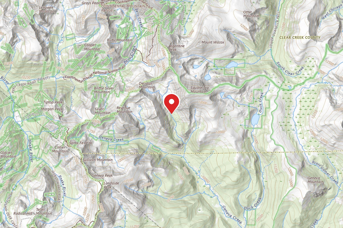 Dispersed Site near 39.5832, -105.7750