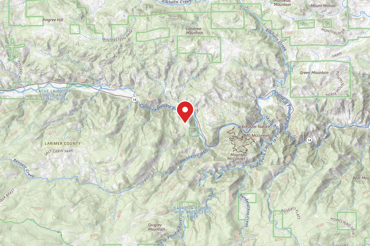 Dispersed Site near 40.6842, -105.4915