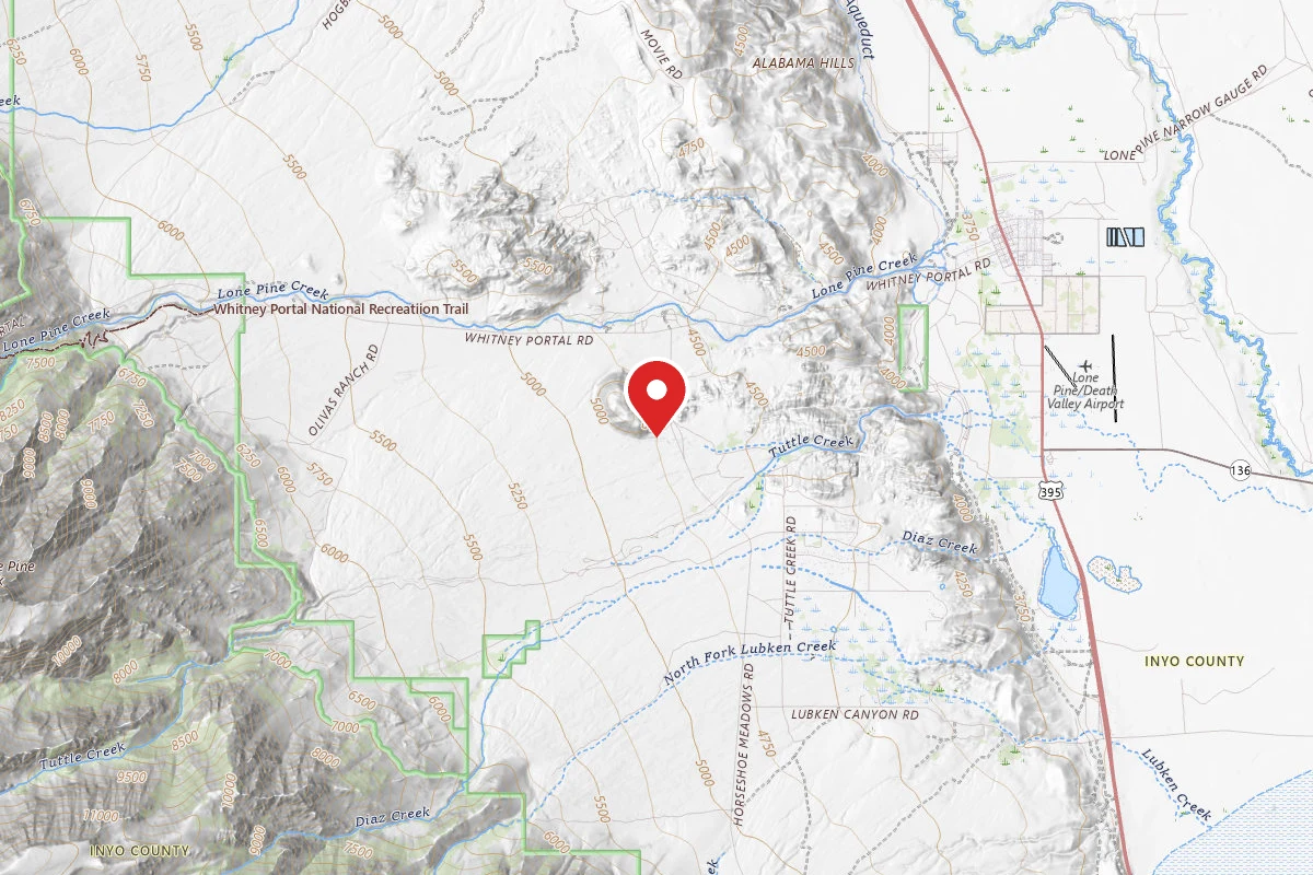 Dispersed Site near 36.5808, -118.1182