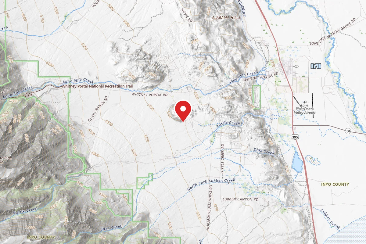 Dispersed Site near 36.5808, -118.1194