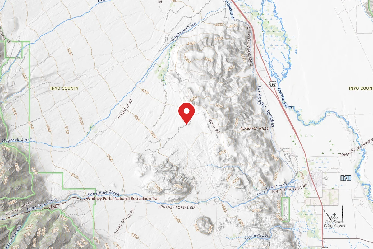 Dispersed Site near 36.6297, -118.1326