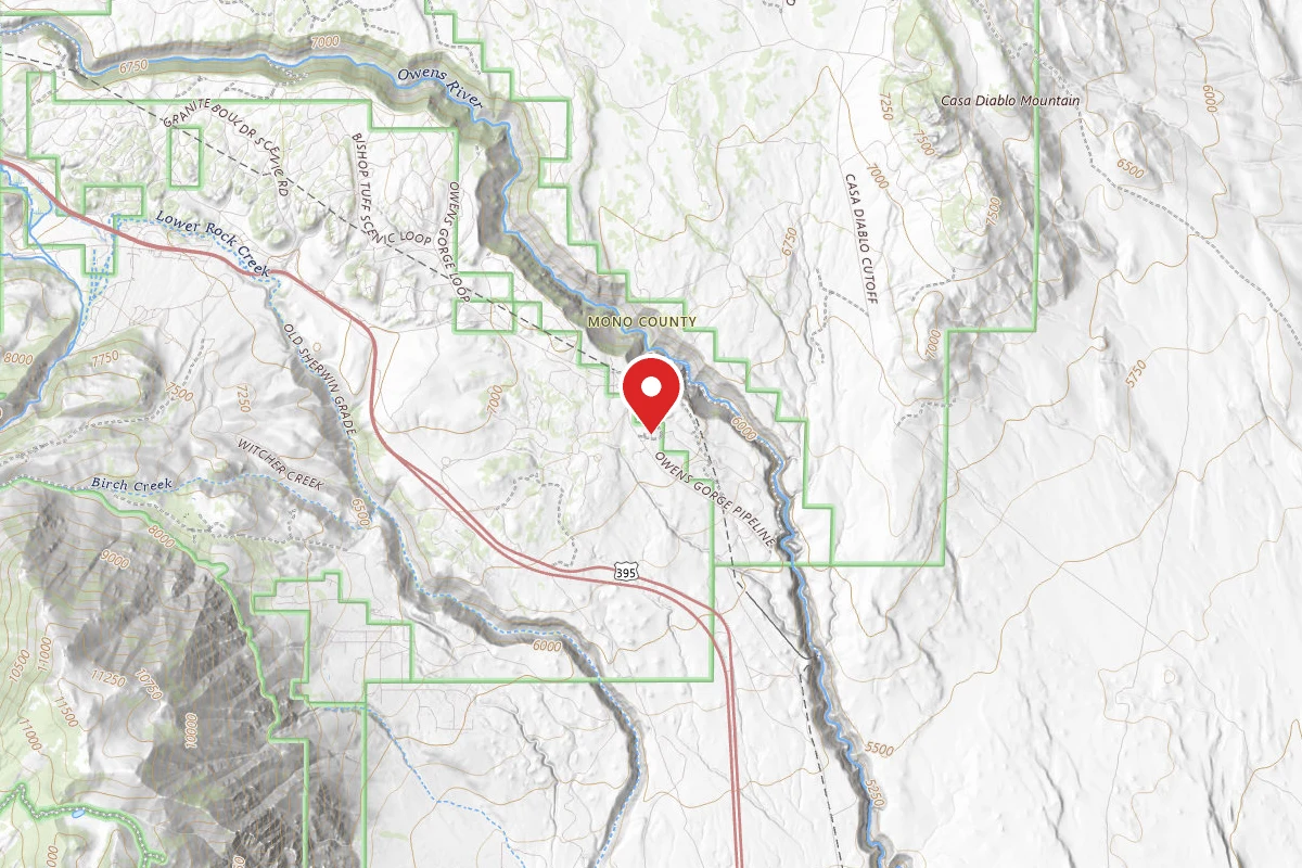 Dispersed Site near 37.5376, -118.5956