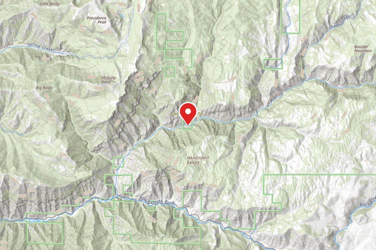 Dispersed Site near 41.6598, -111.6688