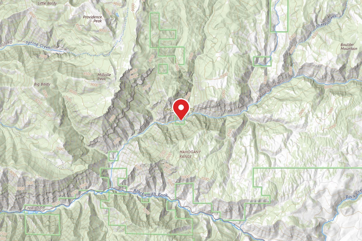Dispersed Site near 41.6597, -111.6685