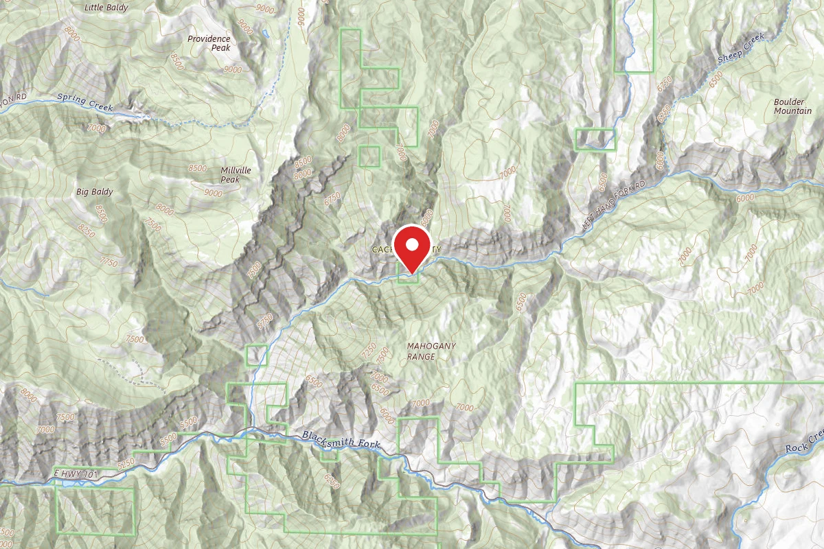Dispersed Site near 41.6597, -111.6682
