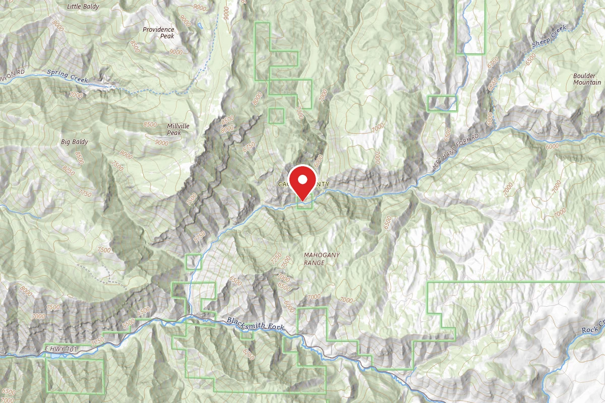 Dispersed Site near 41.6599, -111.6699