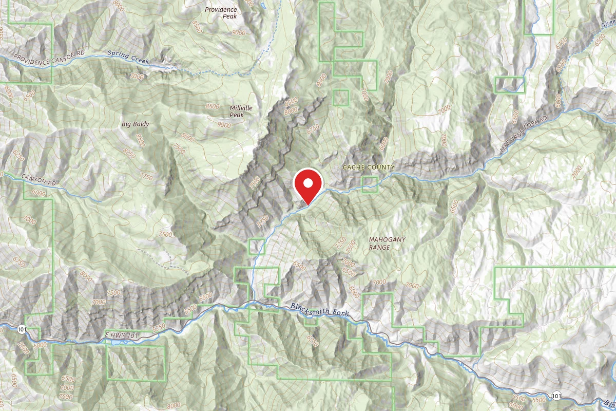 Dispersed Site near 41.6549, -111.6898