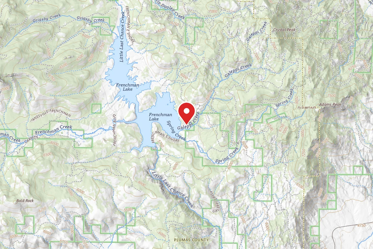 Plumas National Forest Big Cove Overflow