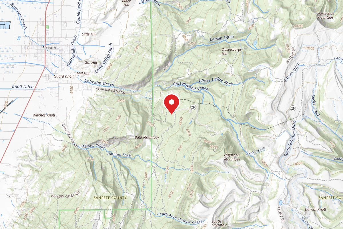 Dispersed Site near 39.3297, -111.5113