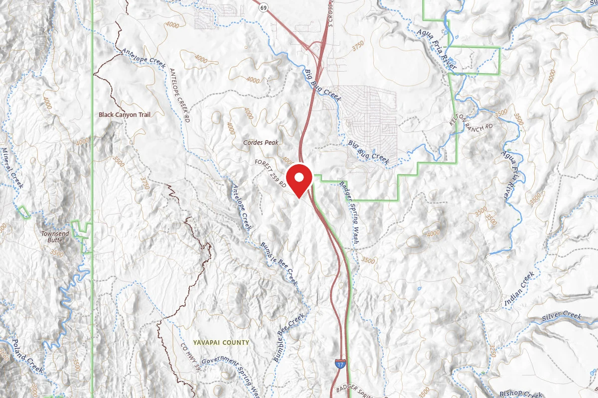 Dispersed Site near 34.2895, -112.1284