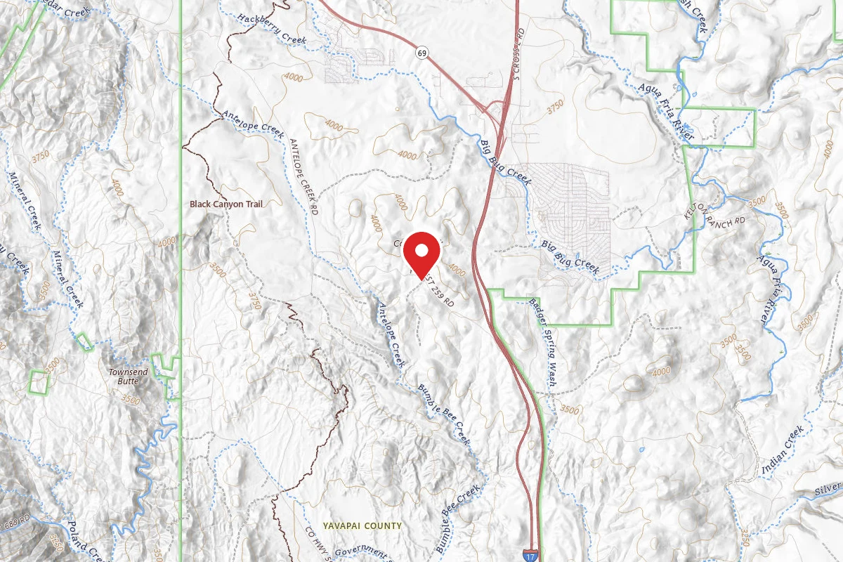 Dispersed Site near 34.2979, -112.1407