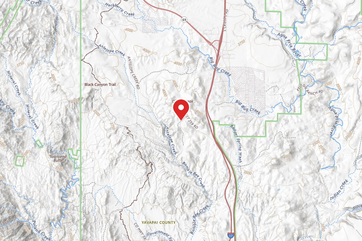 Dispersed Site near 34.2964, -112.1424