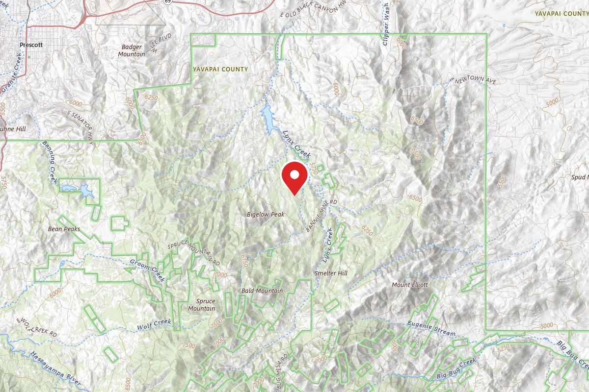 Dispersed Site near 34.4963, -112.3764