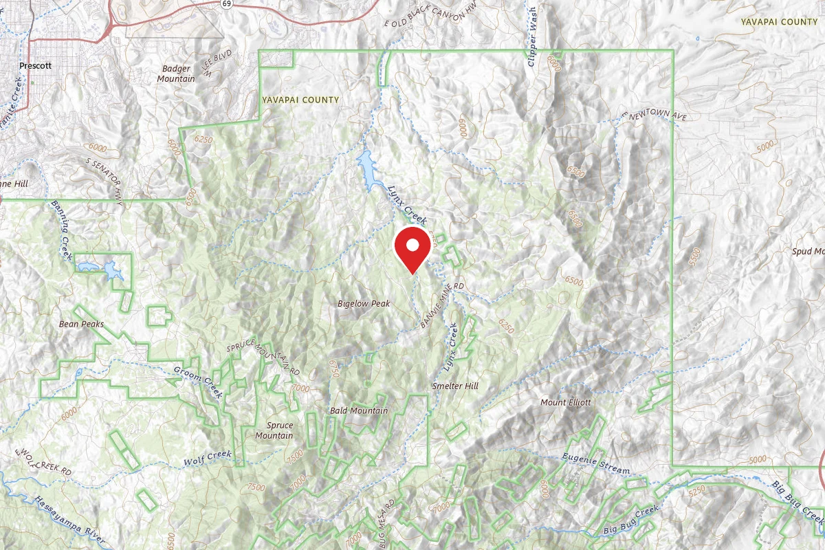 Dispersed Site near 34.4969, -112.3743
