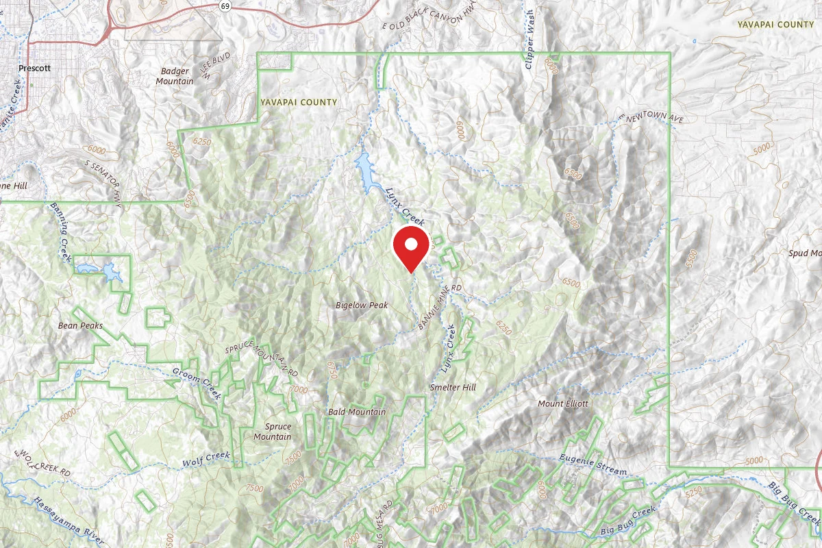 Dispersed Site near 34.4975, -112.3742
