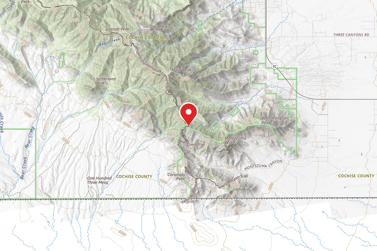 Dispersed Site near 31.3677, -110.2831