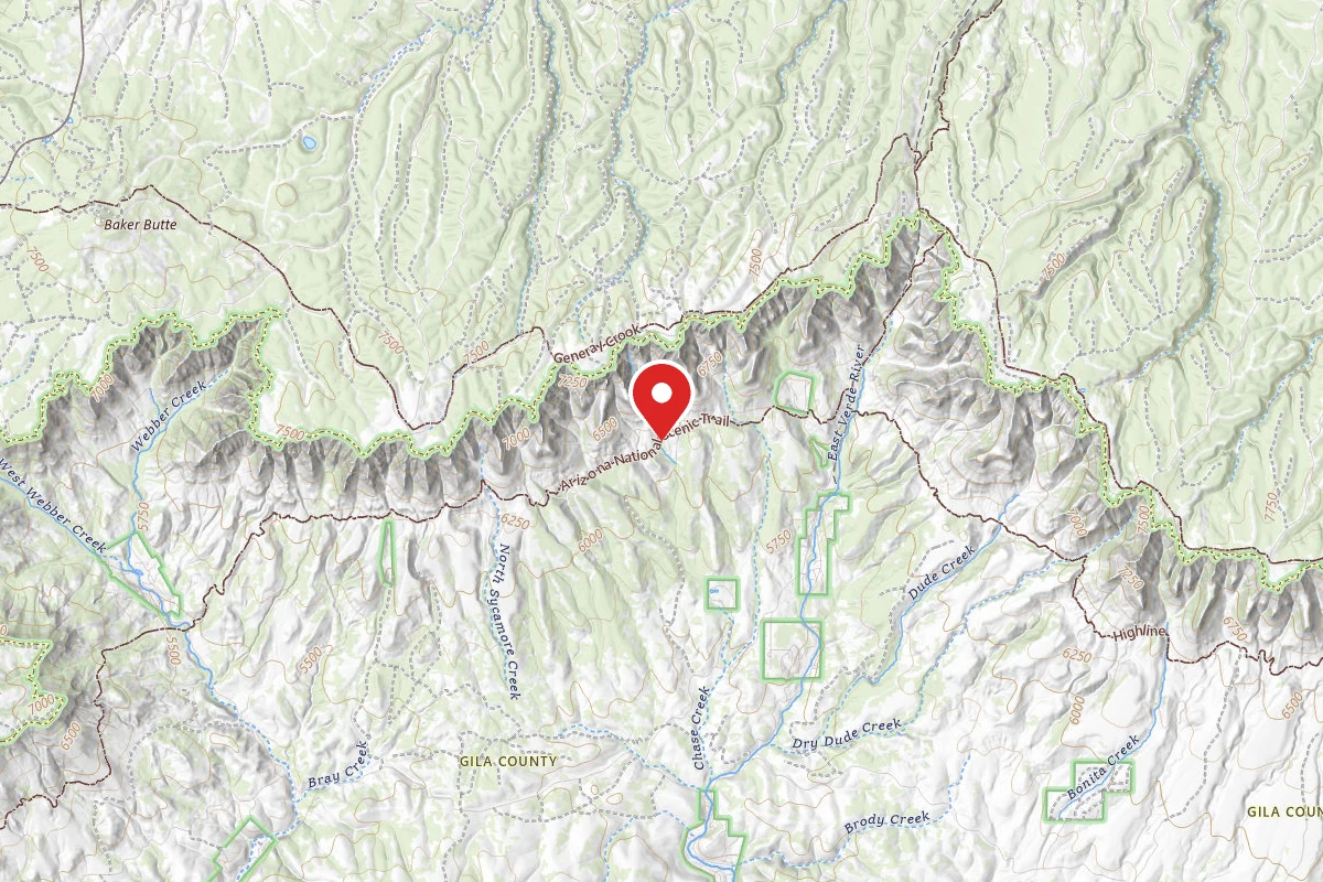 Dispersed Site near 34.4239, -111.2910