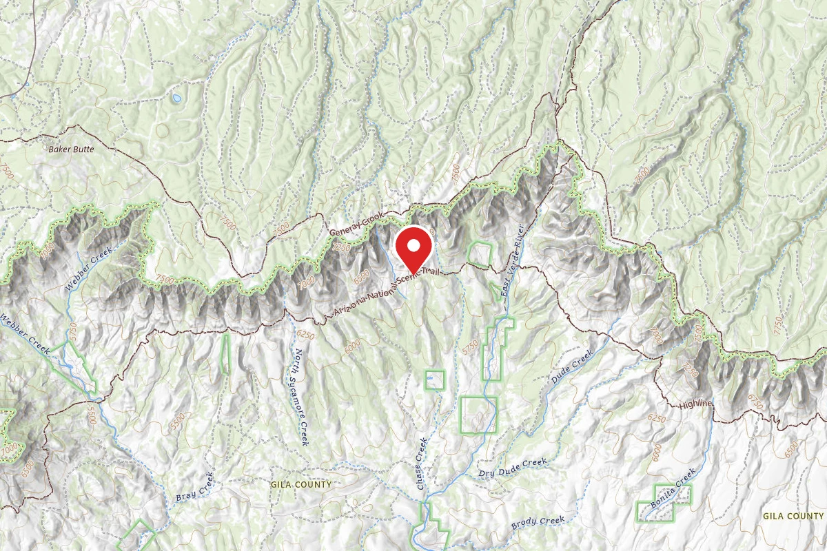 Dispersed Site near 34.4257, -111.2870