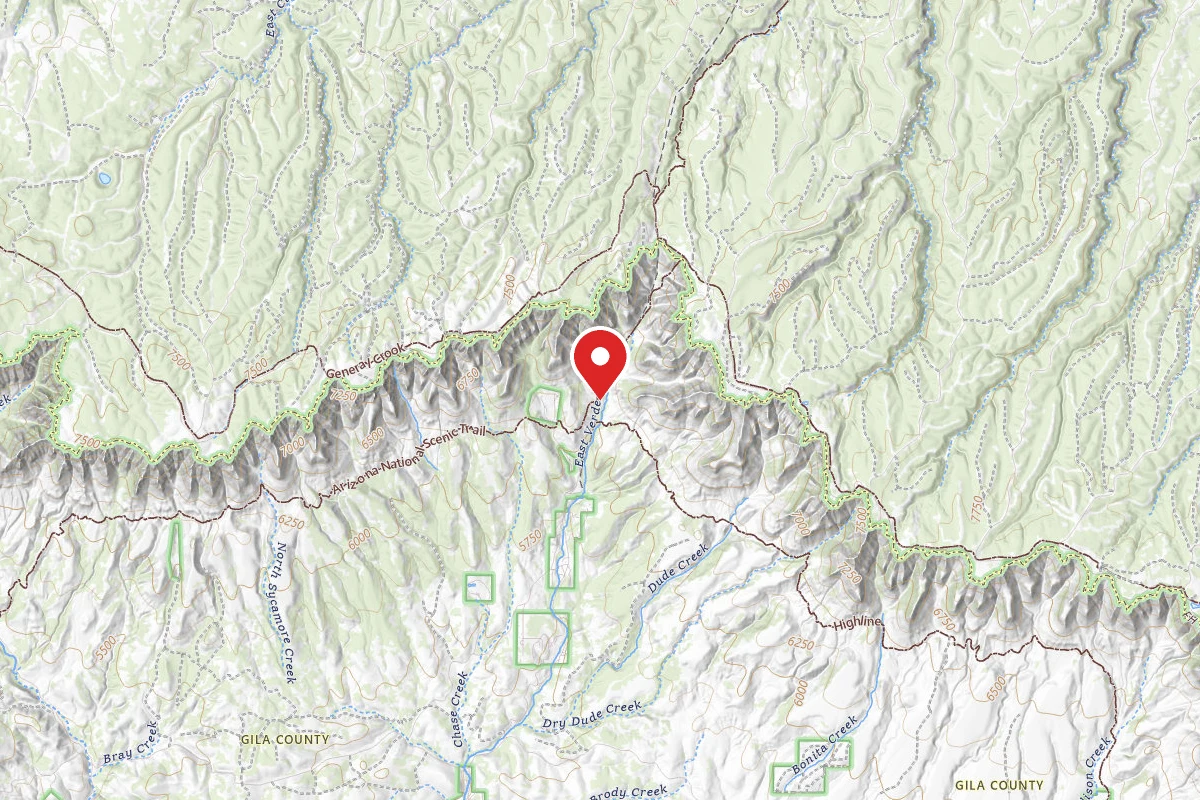 Dispersed Site near 34.4308, -111.2607