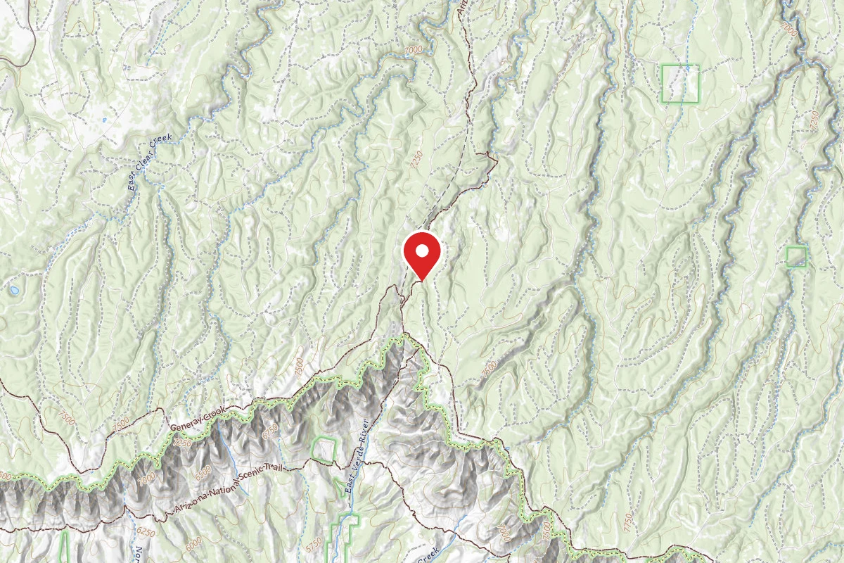 Dispersed Site near 34.4639, -111.2464