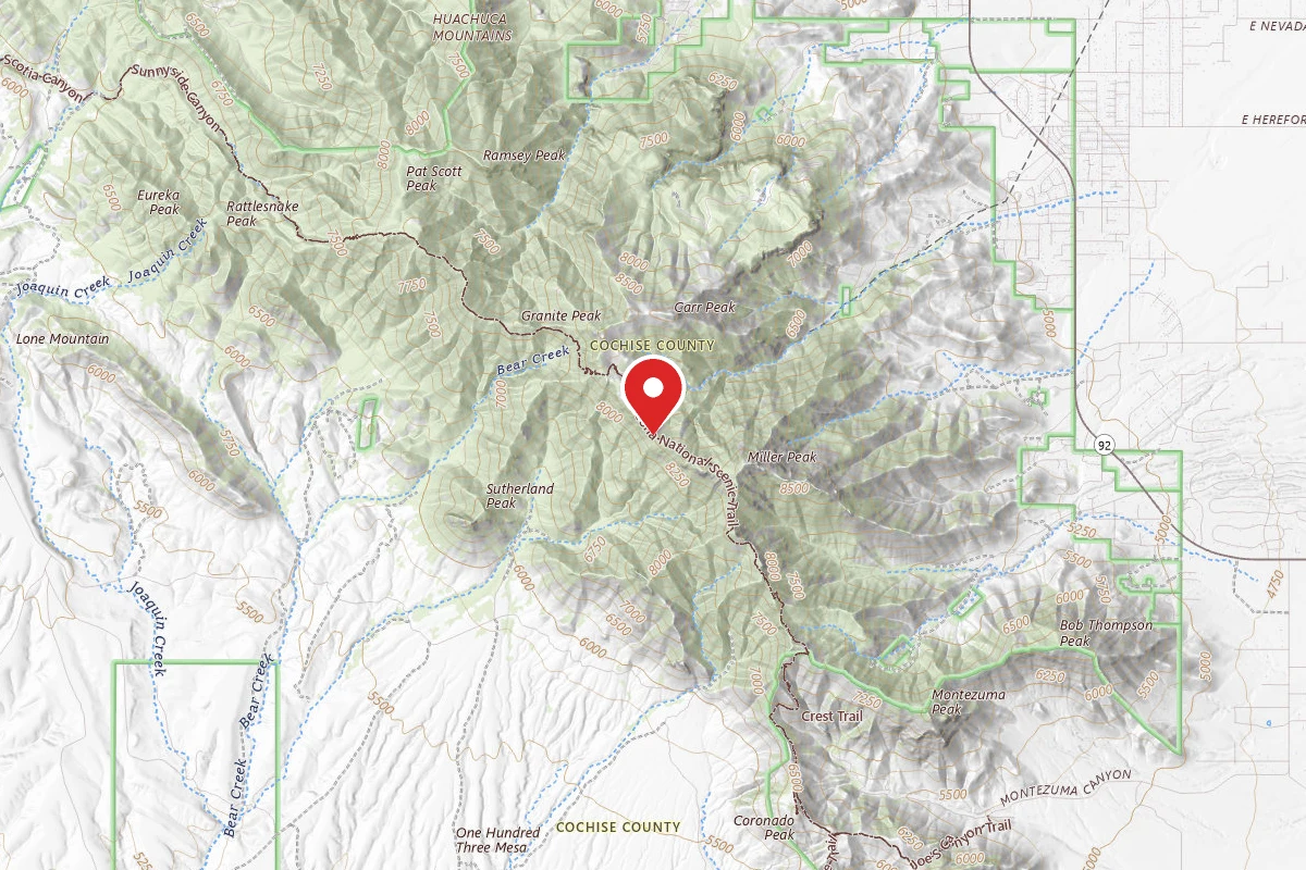 Dispersed Site near 31.3968, -110.3073