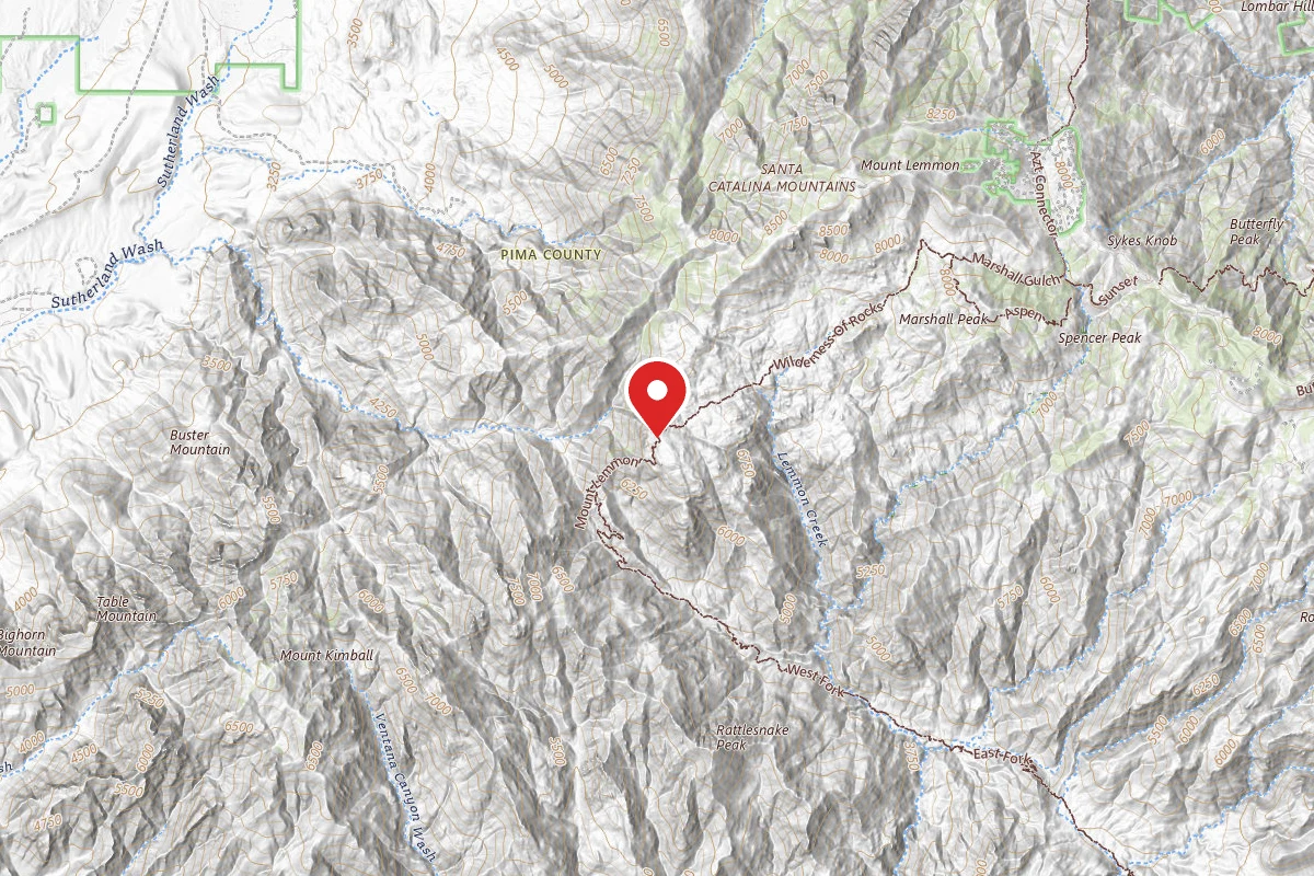 Dispersed Site near 32.4068, -110.8196