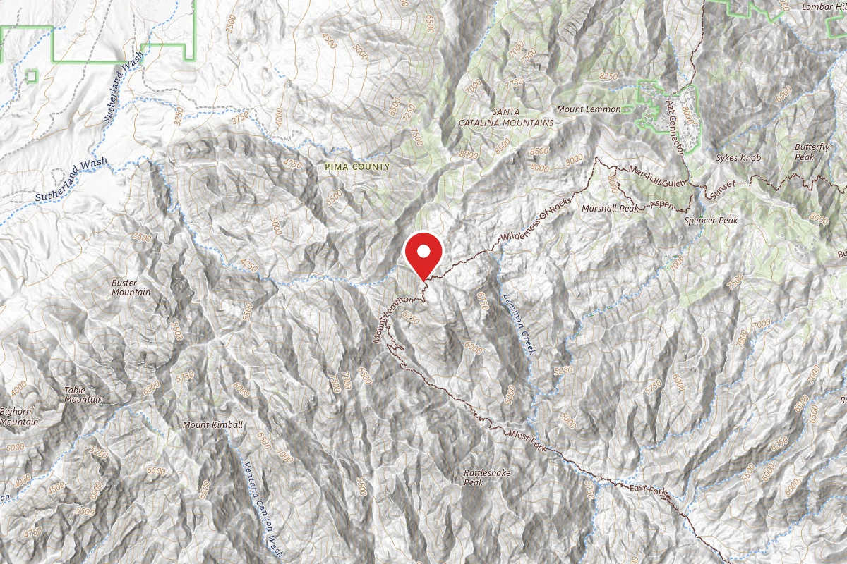 Dispersed Site near 32.4074, -110.8201
