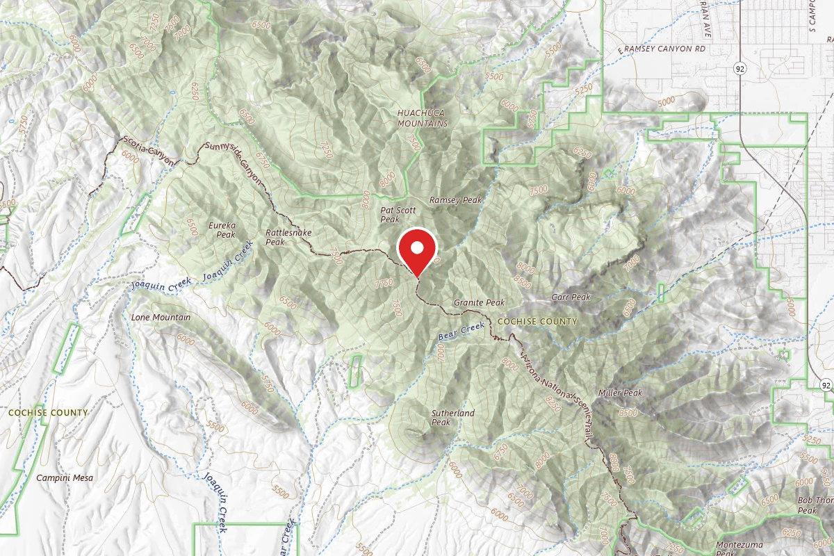 Dispersed Site near 31.4180, -110.3372