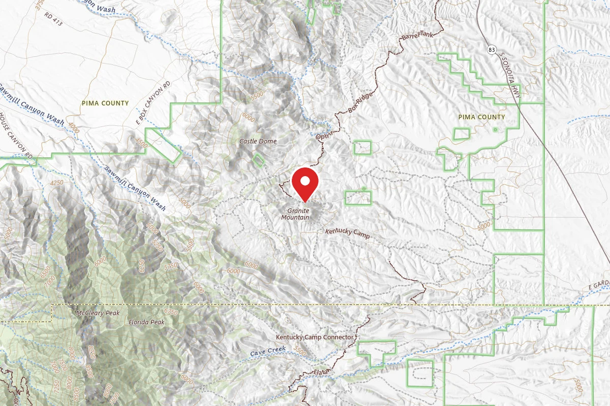 Dispersed Site near 31.7609, -110.7702