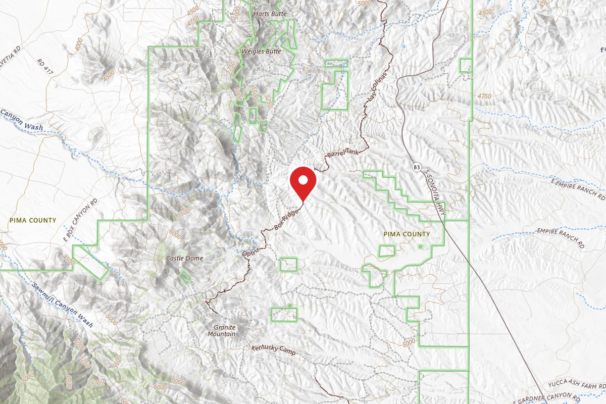 Dispersed Site near 31.7949, -110.7458