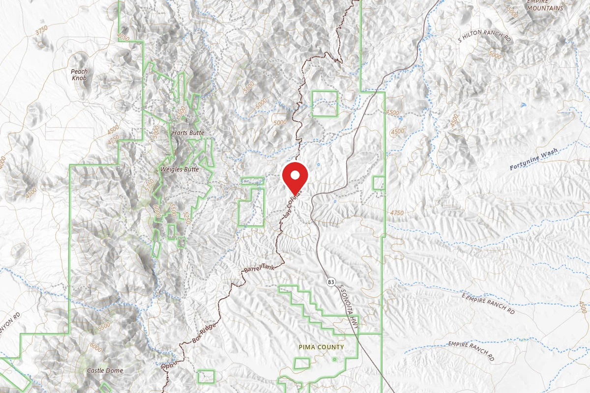 Dispersed Site near 31.8304, -110.7197