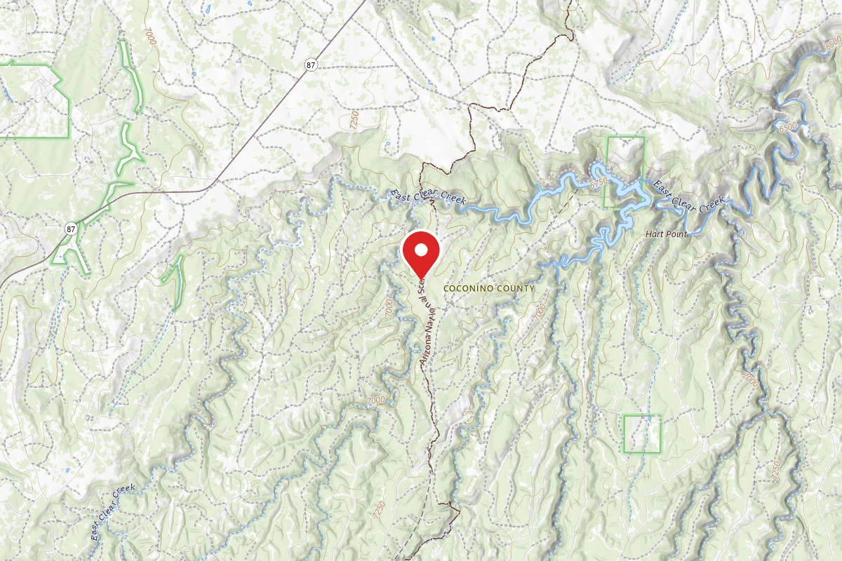 Dispersed Site near 34.5347, -111.2375