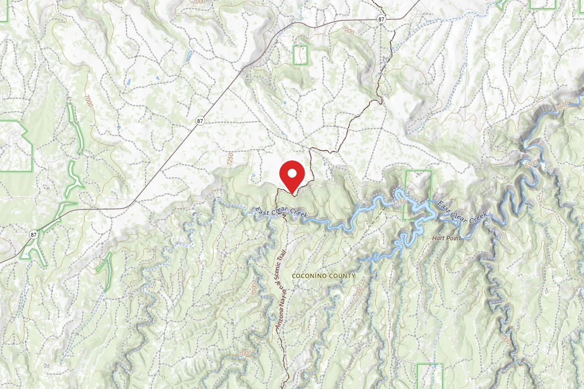 Dispersed Site near 34.5567, -111.2319