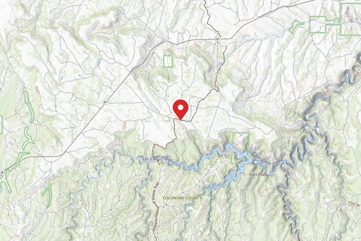 Dispersed Site near 34.5695, -111.2217