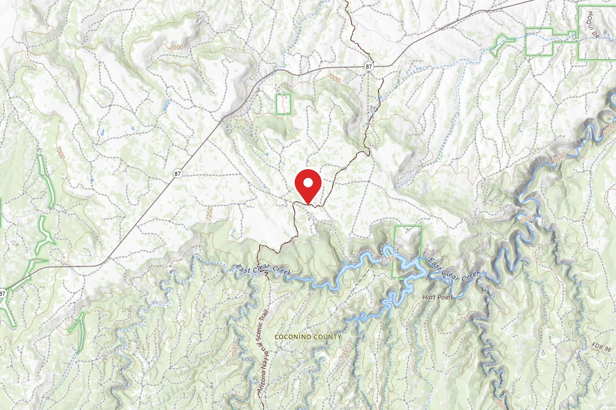 Dispersed Site near 34.5695, -111.2208