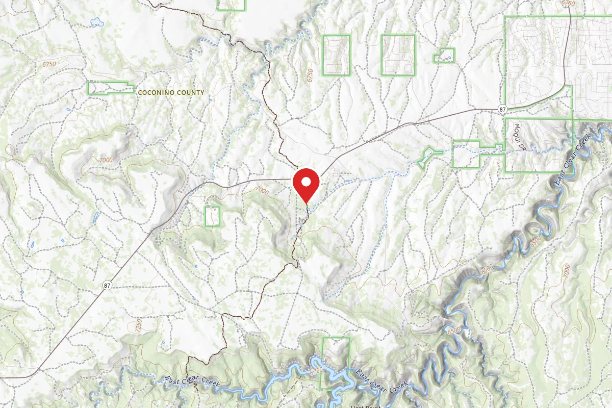 Dispersed Site near 34.6007, -111.1974