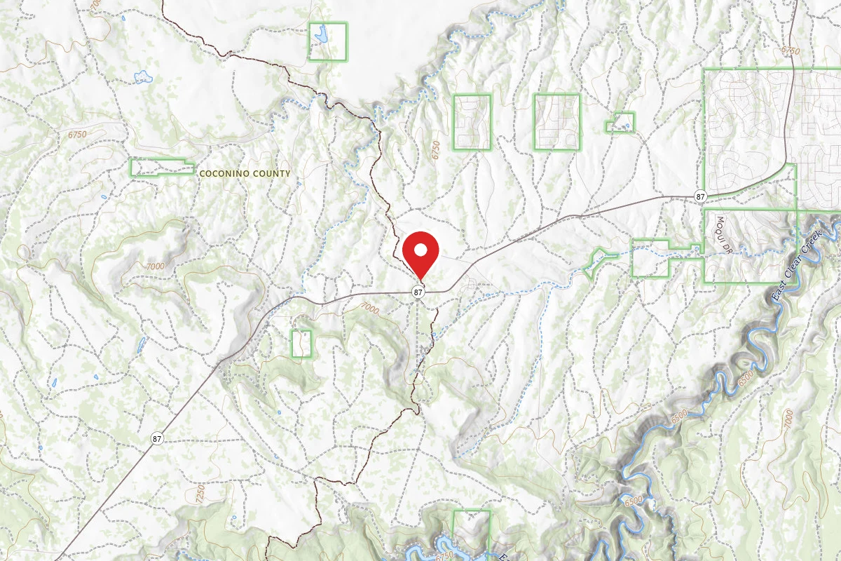 Dispersed Site near 34.6100, -111.1999