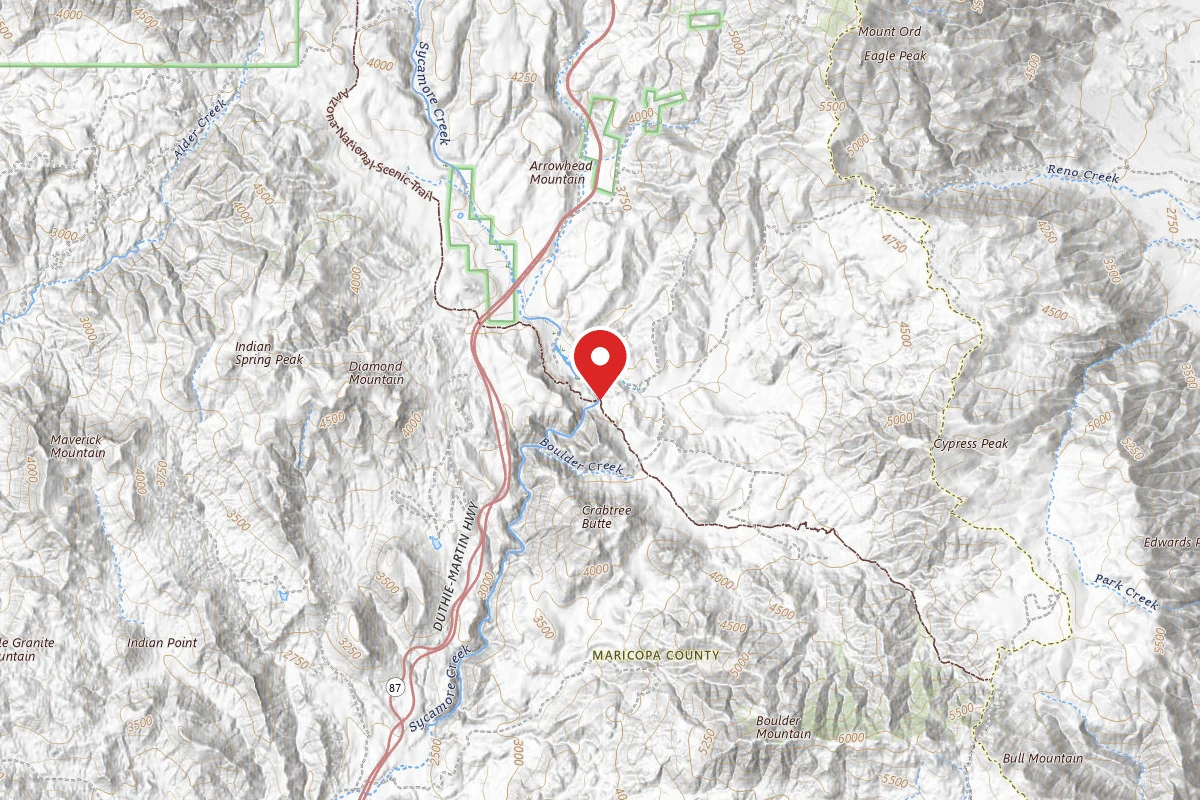 Dispersed Site near 33.8521, -111.4525