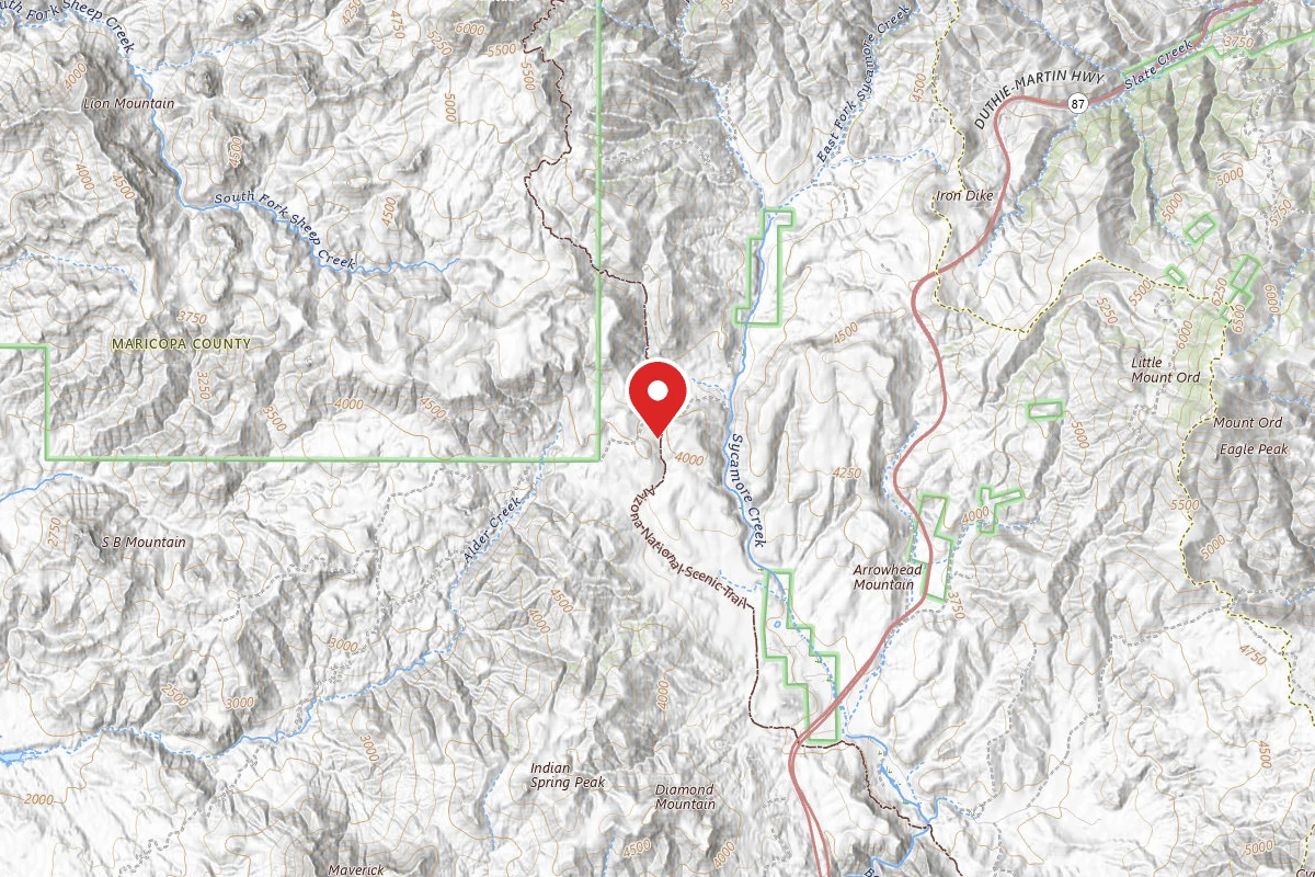 Dispersed Site near 33.9025, -111.4952