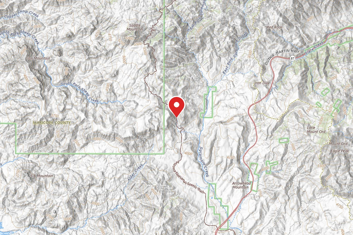 Dispersed Site near 33.9173, -111.4971