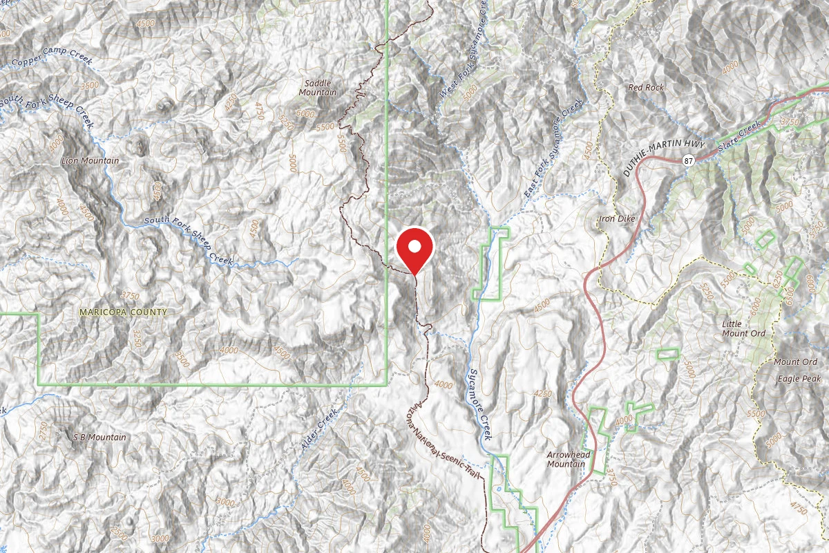 Dispersed Site near 33.9222, -111.4975