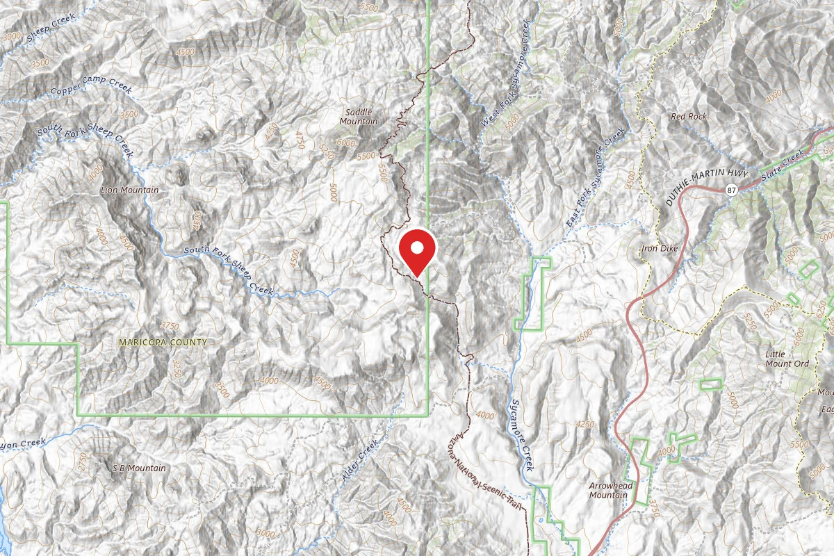 Dispersed Site near 33.9279, -111.5071