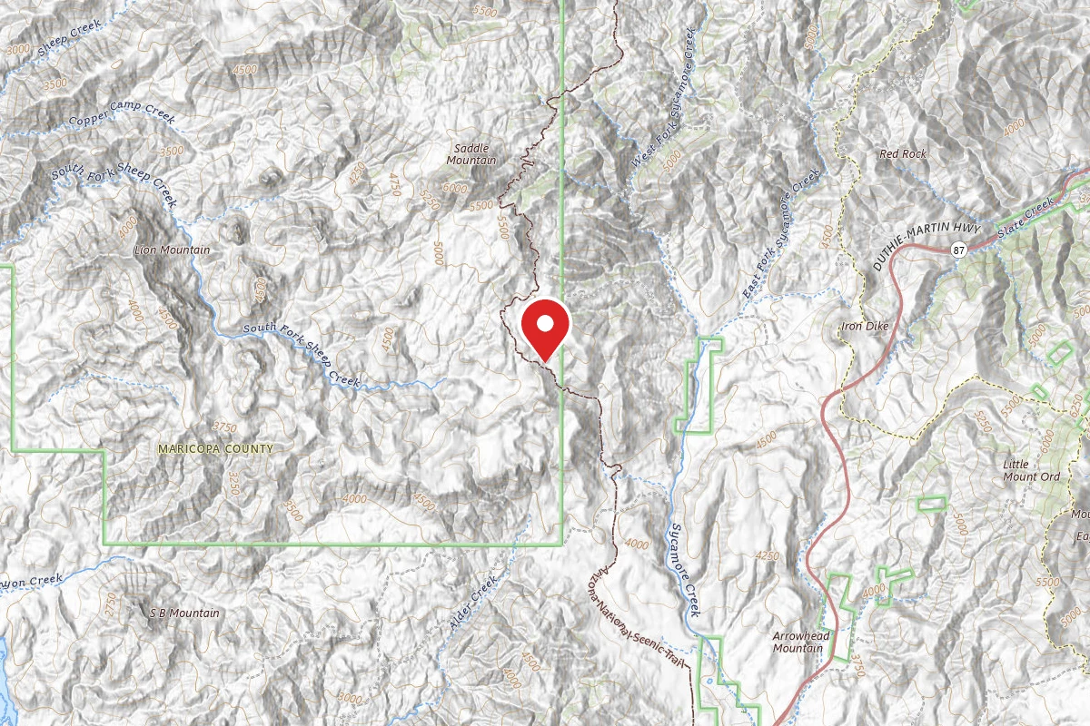 Dispersed Site near 33.9282, -111.5076