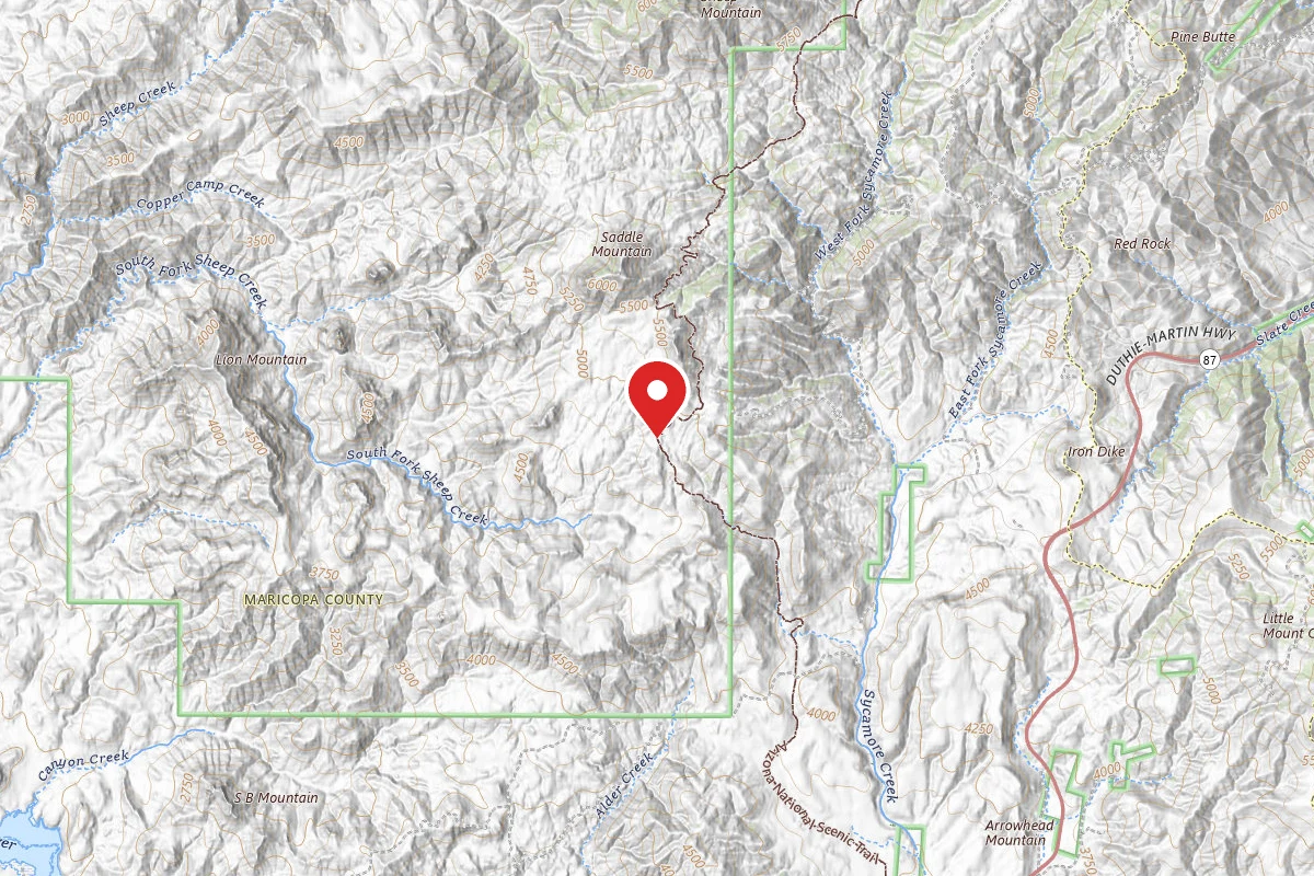 Dispersed Site near 33.9358, -111.5160